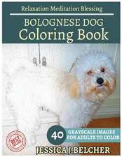 Bolognese Dog Coloring Book for Adults Relaxation Meditation Blessing