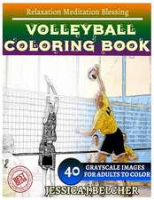 Volleyball Coloring Book for Adults Relaxation Meditation Blessing