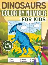 Dinosaurs Color by Number for Kids