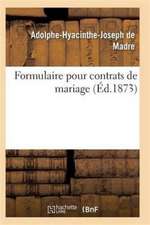 Formulaire Pour Contrats de Mariage