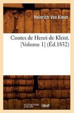 Contes de Henri de Kleist. [Volume 1] (Ed.1832)