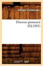 Discours Prononce (Ed.1885)