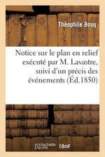 Notice Sur Le Plan En Relief Execute Par M. Lavastre, Suivi D'Un Precis Des Evenements