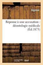 Réponse à une accusation