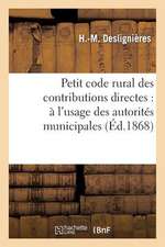 Petit Code Rural Des Contributions Directes