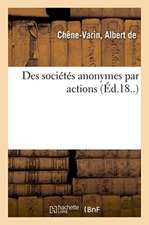 Des Sociétés Anonymes Par Actions