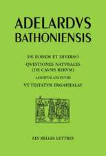 L'Un Et Le Divers, Questions Sur La Nature, Avec En Complement Comme L'Atteste Ergaphalau: de Eodem Et Diverso, Questiones Naturales, Avec En Compleme