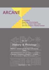 Associated Regional Chronologies for the Ancient Near East and the Eastern Mediterranean: History & Philology