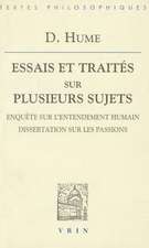 David Hume: Enquete Sur L'Entendement Humain Dissertation Sur Les Passions