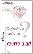 Qu'est-Ce Qu'une ?Uvre D'Art?