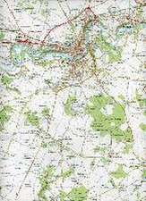 Civray - Sauze - Vaussais 1 : 25 000 Carte Topographique Serie Bleue Itineraires de Randonnee