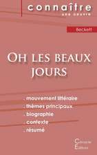 Fiche de lecture Oh les beaux jours de Samuel Beckett (Analyse littéraire de référence et résumé complet)