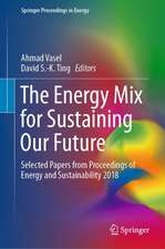 The Energy Mix for Sustaining Our Future: Selected Papers from Proceedings of Energy and Sustainability 2018