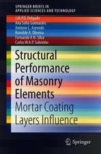 Structural Performance of Masonry Elements