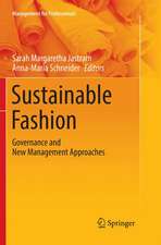 Sustainable Fashion : Governance and New Management Approaches