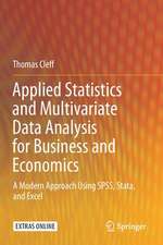 Applied Statistics and Multivariate Data Analysis for Business and Economics