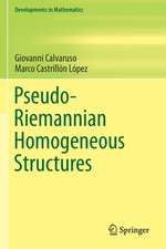 Pseudo-Riemannian Homogeneous Structures