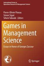 Games in Management Science: Essays in Honor of Georges Zaccour