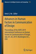 Advances in Human Factors in Communication of Design: Proceedings of the AHFE 2019 International Conference on Human Factors in Communication of Design, July 24-28, 2019, Washington D.C., USA