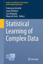 Statistical Learning of Complex Data