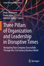 Three Pillars of Organization and Leadership in Disruptive Times: Navigating Your Company Successfully Through the 21st Century Business World