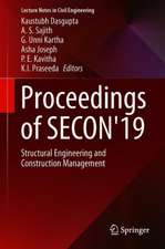 Proceedings of SECON'19: Structural Engineering and Construction Management