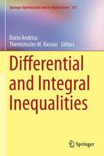 Differential and Integral Inequalities