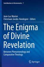 The Enigma of Divine Revelation: Between Phenomenology and Comparative Theology