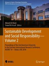 Sustainable Development and Social Responsibility—Volume 2