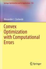 Convex Optimization with Computational Errors