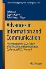 Advances in Information and Communication: Proceedings of the 2020 Future of Information and Communication Conference (FICC), Volume 1