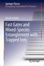 Fast Gates and Mixed-Species Entanglement with Trapped Ions