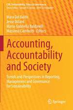 Accounting, Accountability and Society: Trends and Perspectives in Reporting, Management and Governance for Sustainability