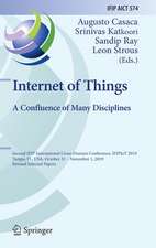 Internet of Things. A Confluence of Many Disciplines: Second IFIP International Cross-Domain Conference, IFIPIoT 2019, Tampa, FL, USA, October 31 – November 1, 2019, Revised Selected Papers