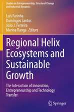 Regional Helix Ecosystems and Sustainable Growth: The Interaction of Innovation, Entrepreneurship and Technology Transfer