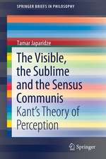 The Visible, the Sublime and the Sensus Communis: Kant’s Theory of Perception