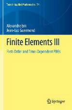 Finite Elements III: First-Order and Time-Dependent PDEs