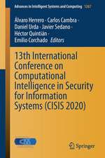 13th International Conference on Computational Intelligence in Security for Information Systems (CISIS 2020)