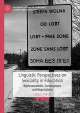 Linguistic Perspectives on Sexuality in Education: Representations, Constructions and Negotiations