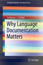 Why Language Documentation Matters