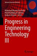 Progress in Engineering Technology III