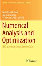 Numerical Analysis and Optimization: NAO-V, Muscat, Oman, January 2020