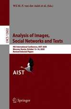 Analysis of Images, Social Networks and Texts: 9th International Conference, AIST 2020, Skolkovo, Moscow, Russia, October 15–16, 2020, Revised Selected Papers