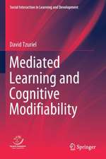 Mediated Learning and Cognitive Modifiability