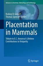 Placentation in Mammals: Tribute to E.C. Amoroso’s Lifetime Contributions to Viviparity