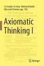 Axiomatic Thinking I