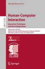 Human-Computer Interaction. Interaction Techniques and Novel Applications: Thematic Area, HCI 2021, Held as Part of the 23rd HCI International Conference, HCII 2021, Virtual Event, July 24–29, 2021, Proceedings, Part II