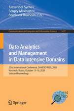 Data Analytics and Management in Data Intensive Domains: 22nd International Conference, DAMDID/RCDL 2020, Voronezh, Russia, October 13–16, 2020, Selected Proceedings