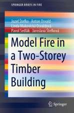 Model Fire in a Two-Storey Timber Building