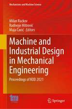 Machine and Industrial Design in Mechanical Engineering: Proceedings of KOD 2021